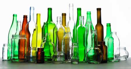 glass bottles